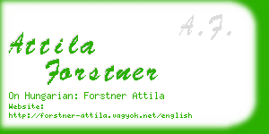 attila forstner business card